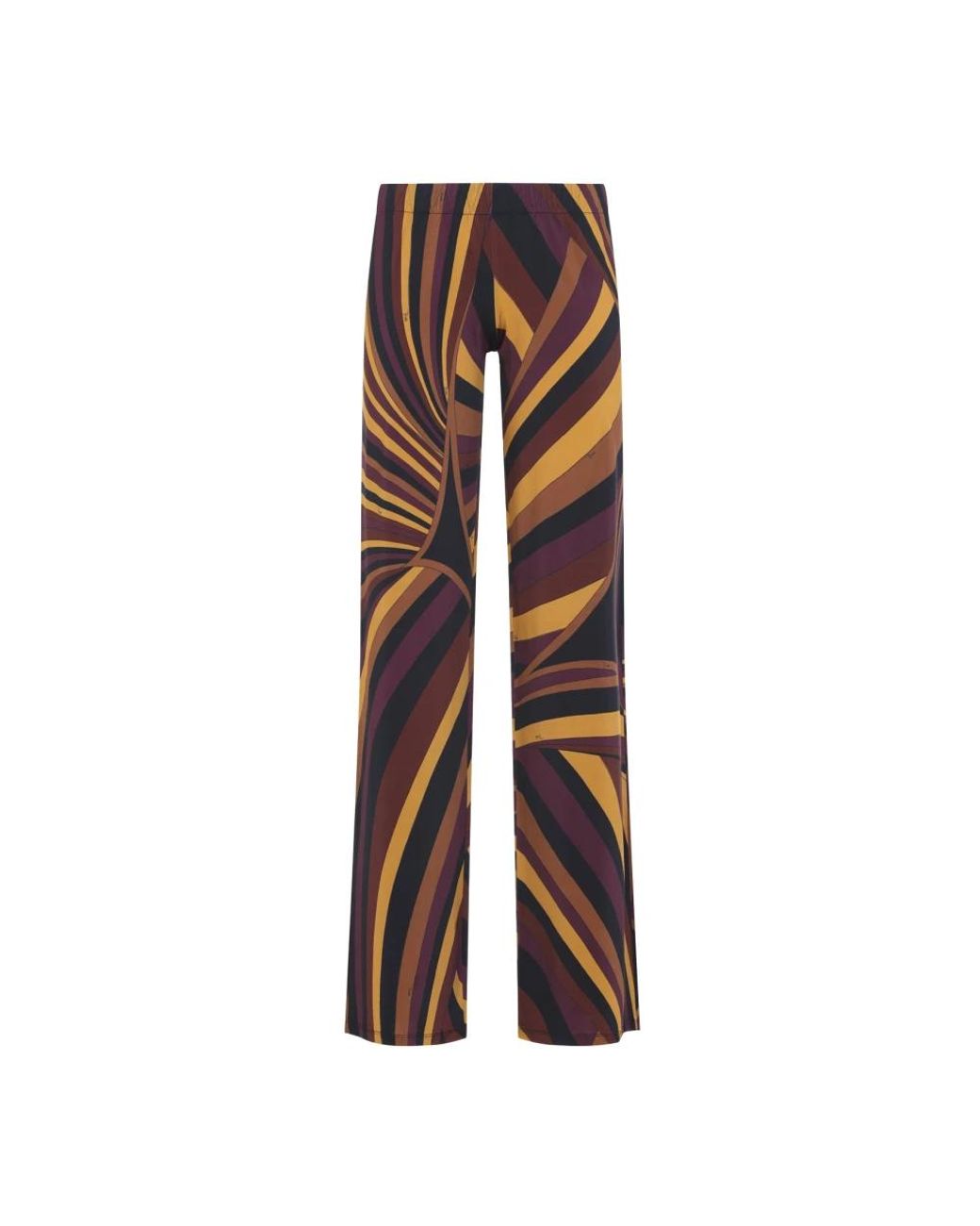 Emilio Pucci Brown Straight Trousers