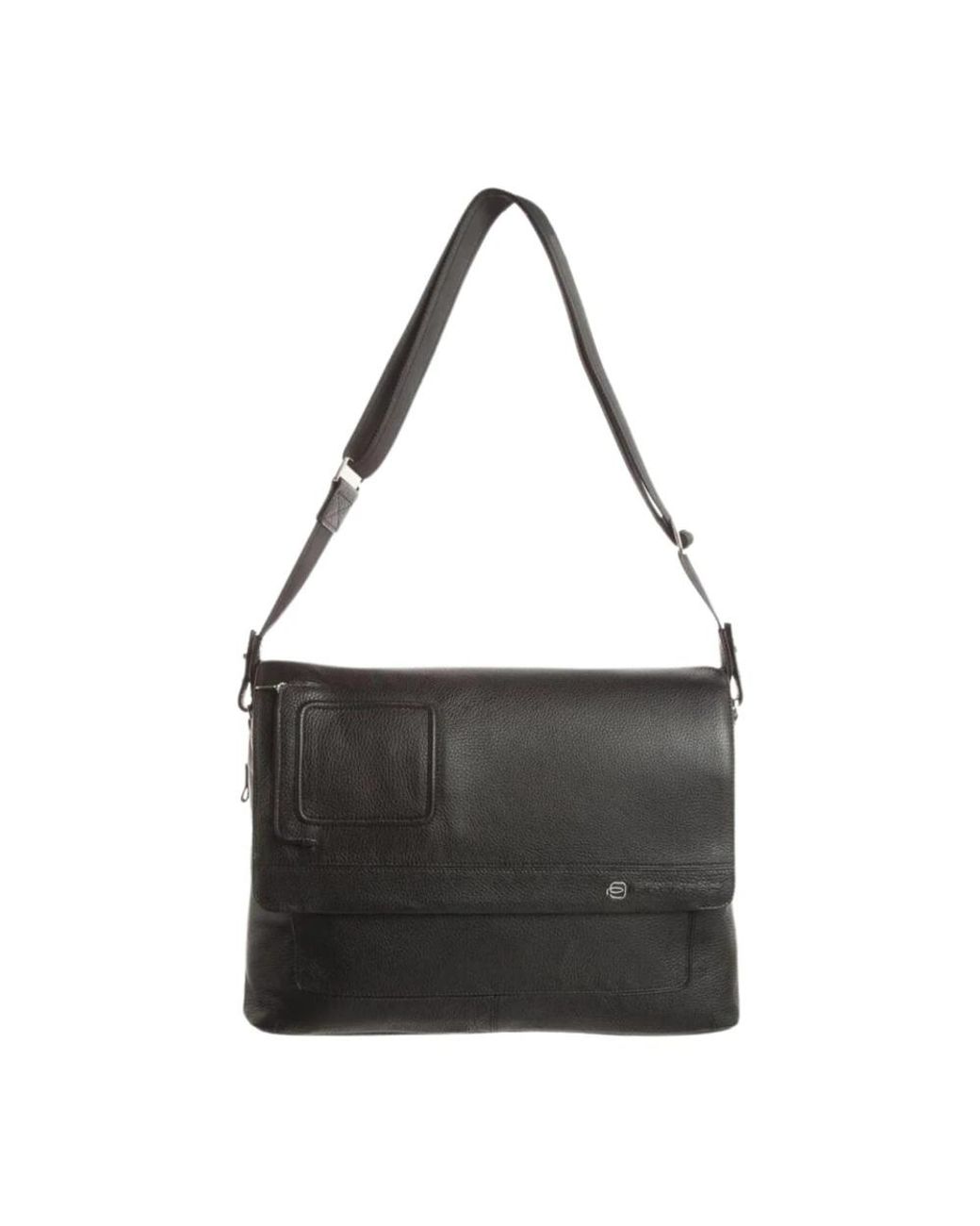 Piquadro Black Cross Body Messenger for men