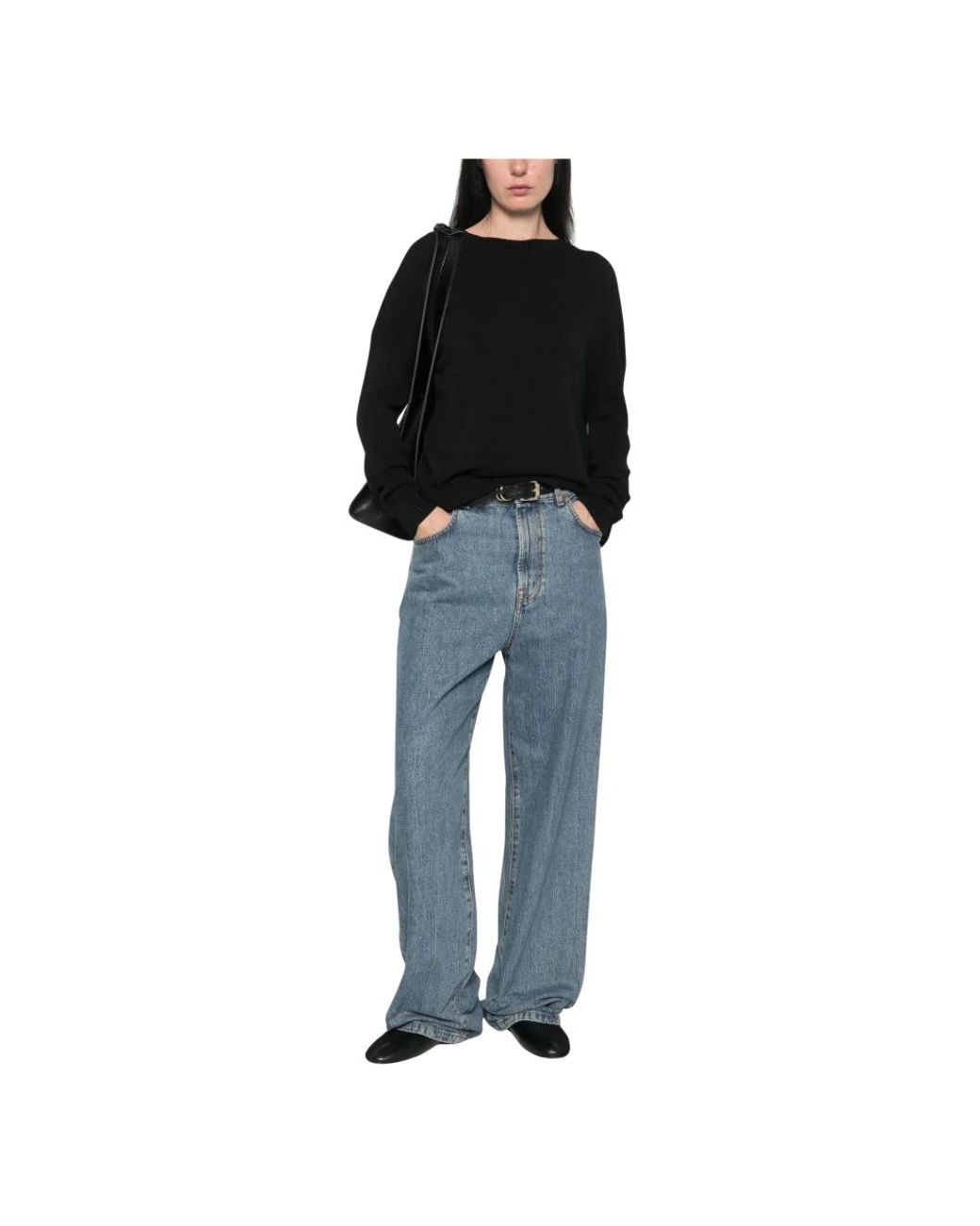 Ermanno Scervino Black Round-Neck Knitwear