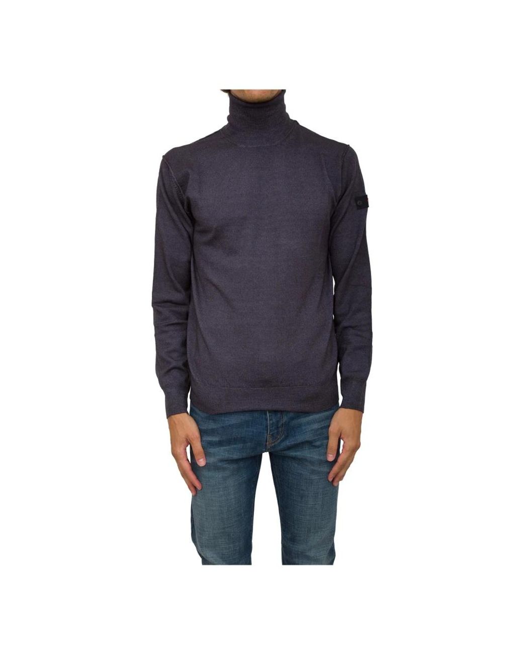 Peuterey Blue Turtlenecks for men