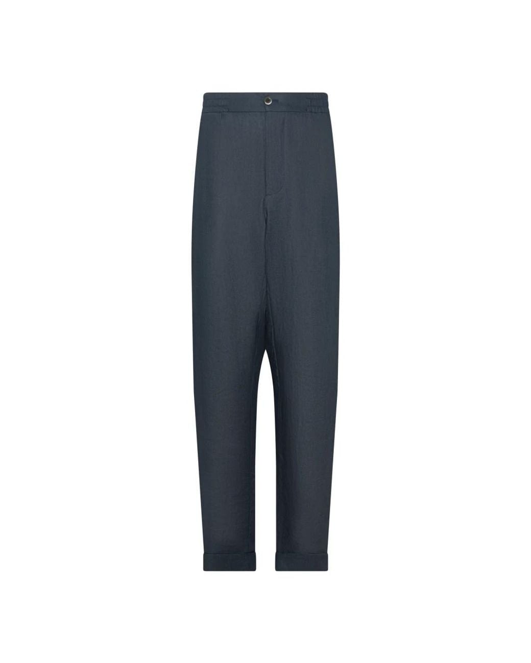 Franzese Collection Blue Cropped Trousers for men