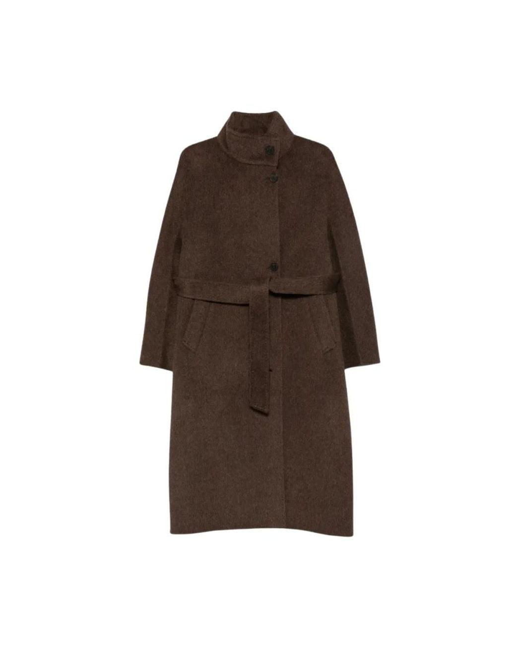Arma Brown Belted Coats