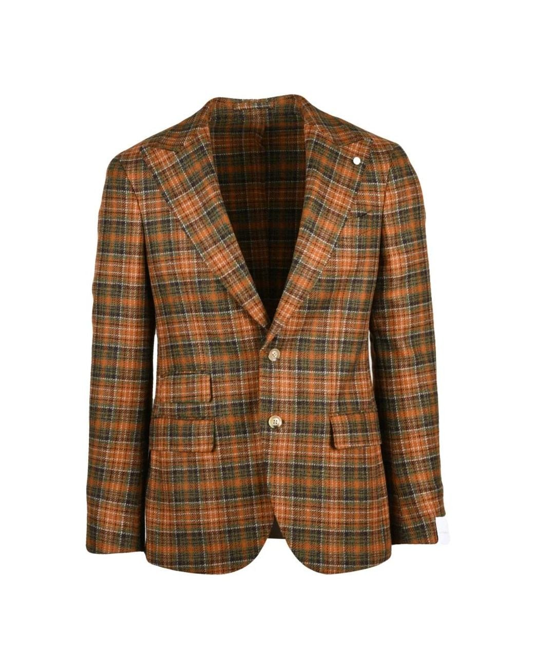Luigi Bianchi Brown Blazers for men