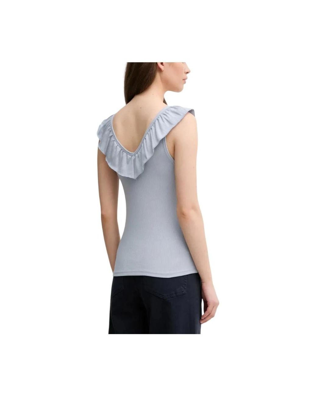 Pepe Jeans Blue Sleeveless Tops
