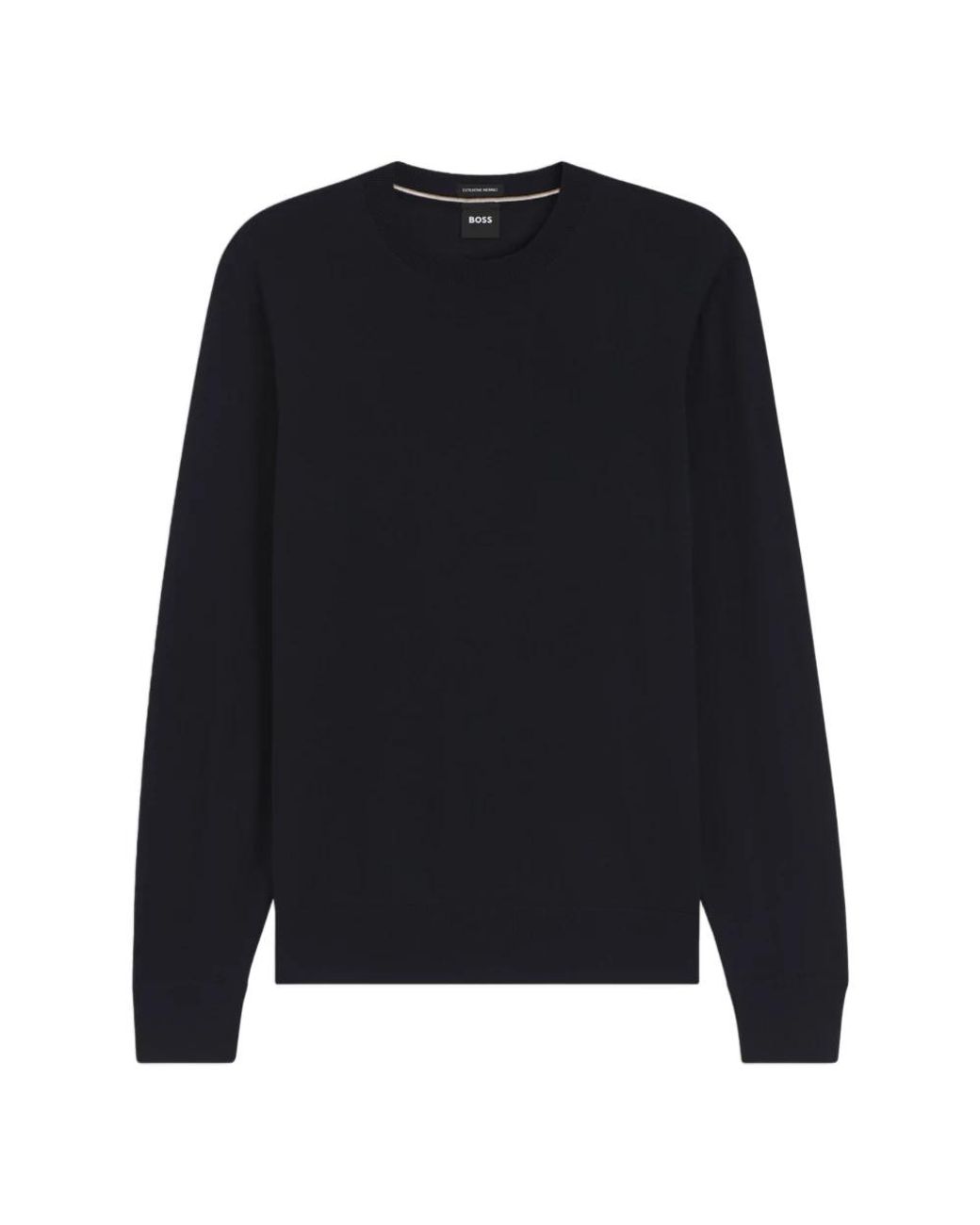 Boss Blue Round-Neck Knitwear for men
