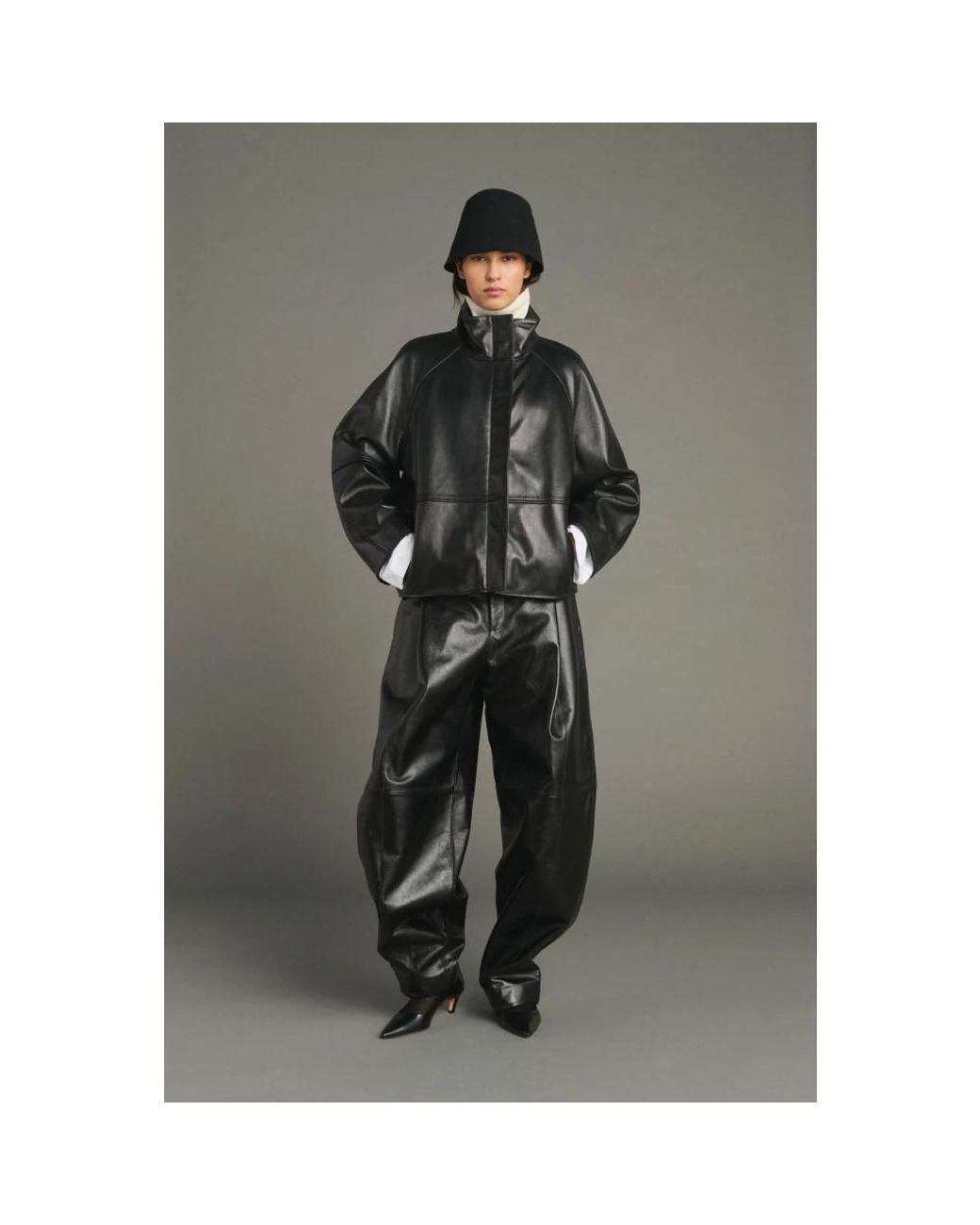 Soeur Black Leather Jackets