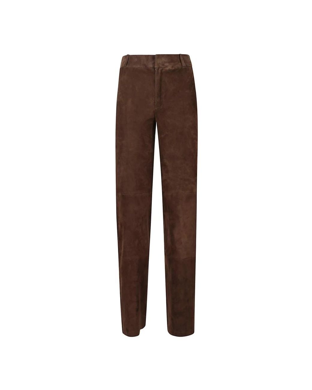 Arma Brown Leather Trousers