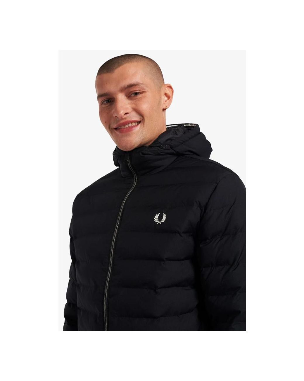 Fred Perry Black Winter Jackets for men