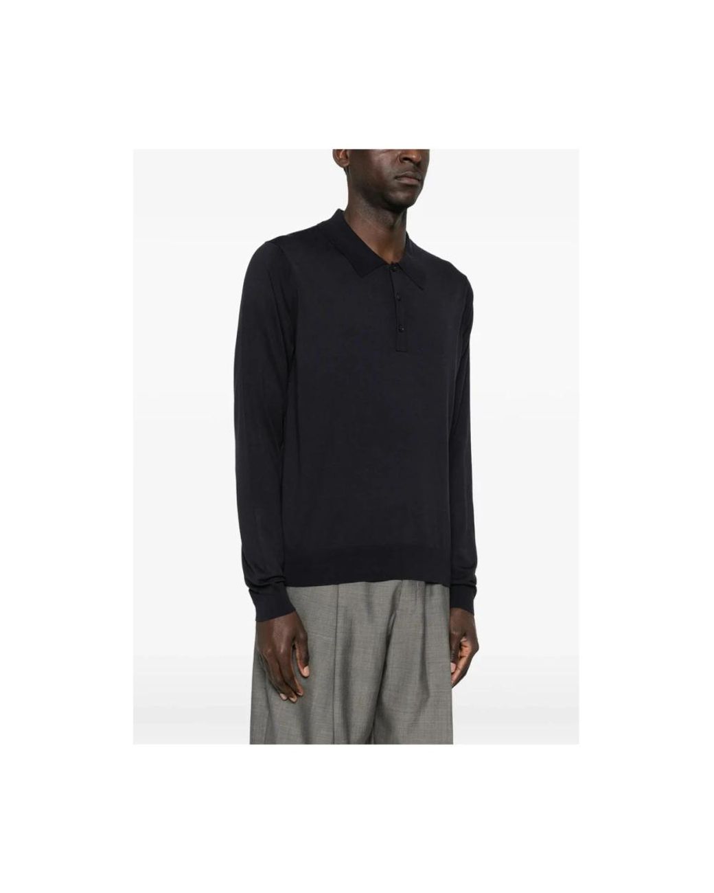 Studio Nicholson Black Polo Shirts for men