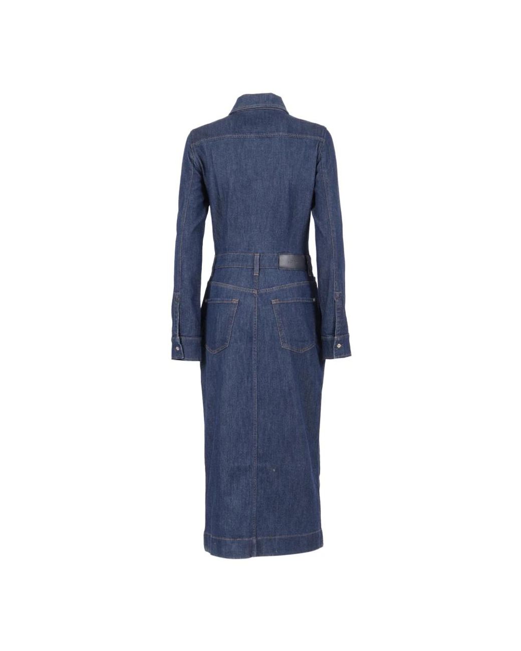 7 For All Mankind Blue Shirt Dresses