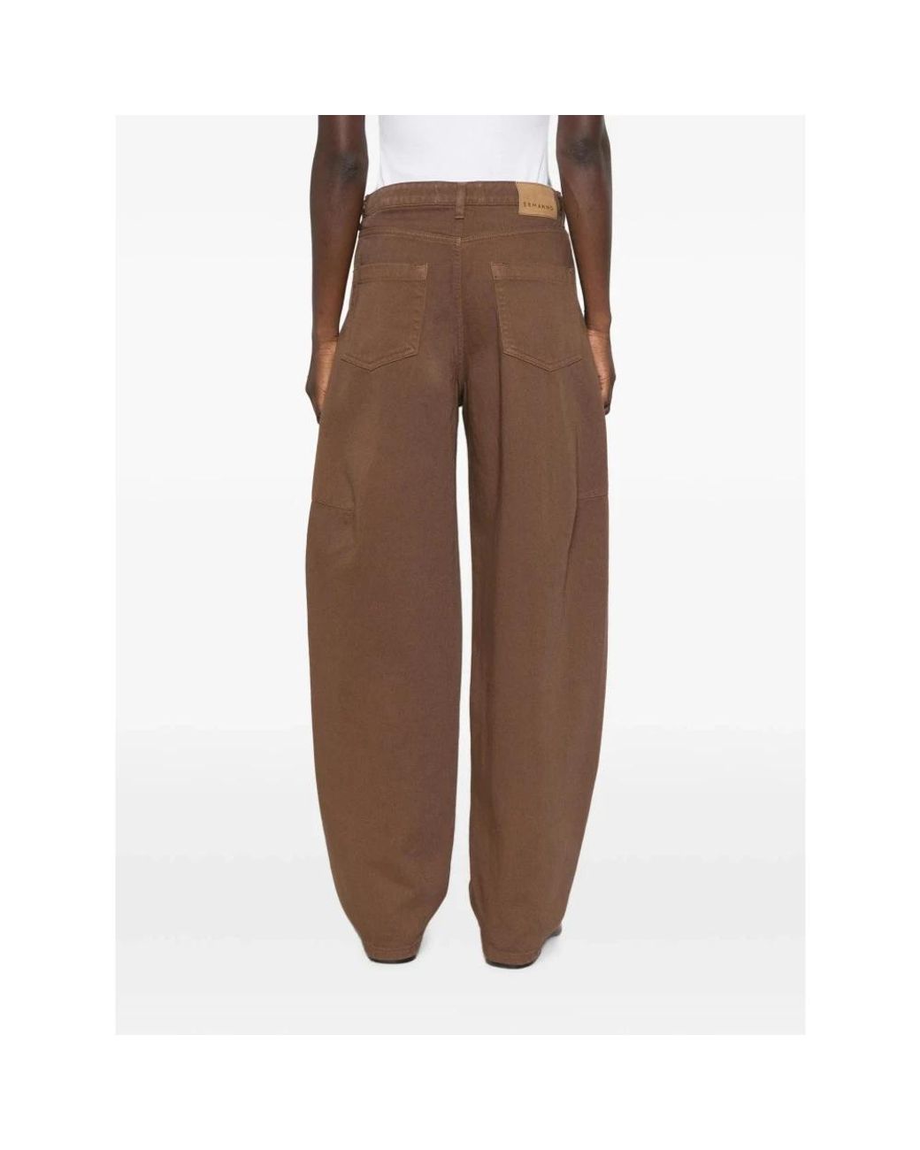 Ermanno Scervino Brown Loose Fit Jeans