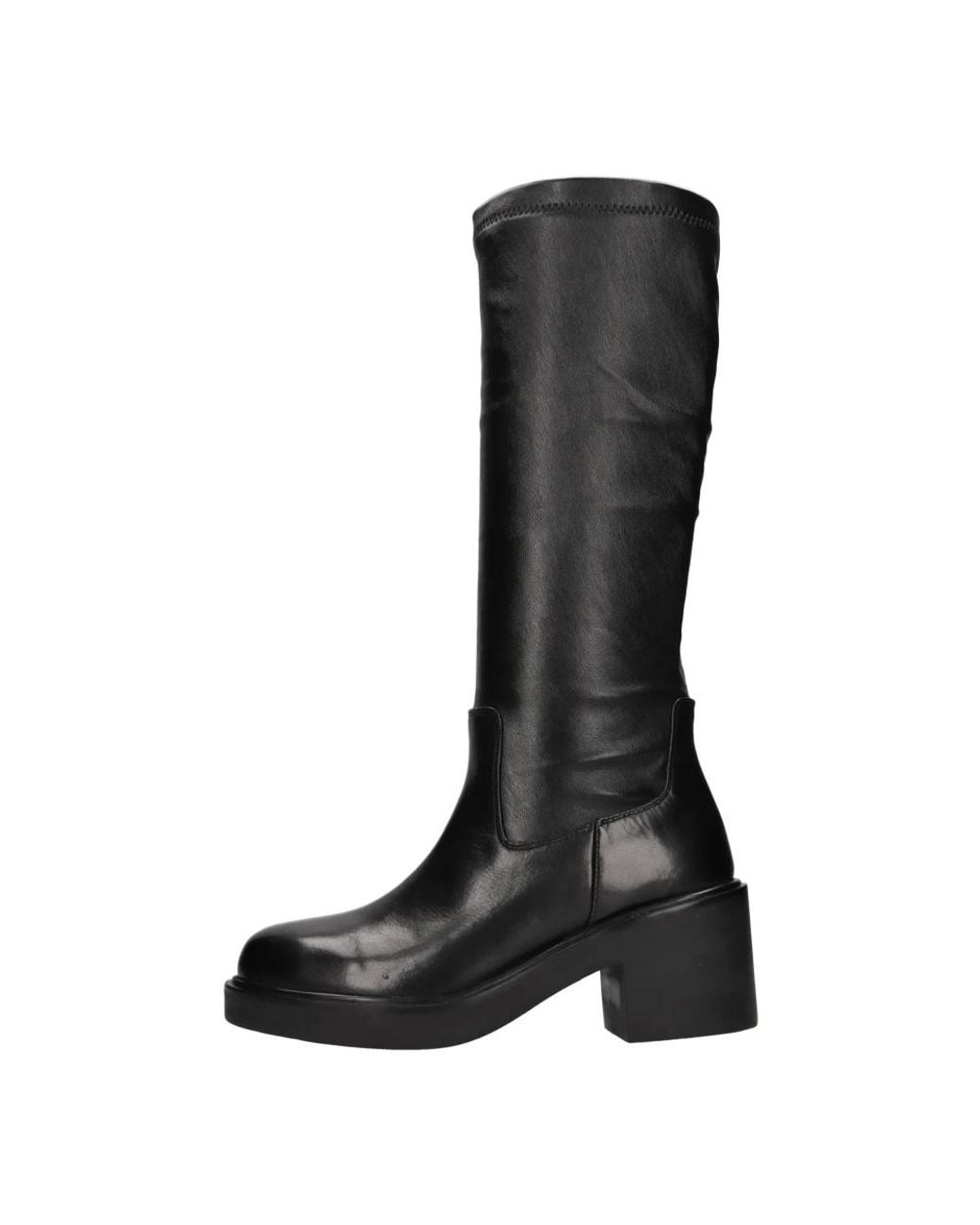 Emanuélle Vee Black Heeled Boots