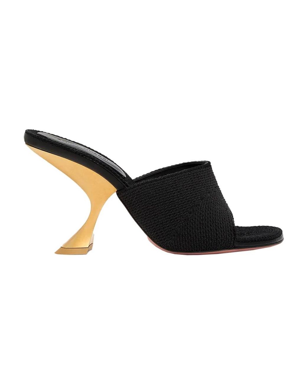 AMINA MUADDI Black Heeled Mules