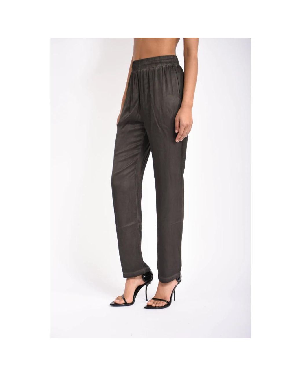DIESEL Gray Straight Trousers