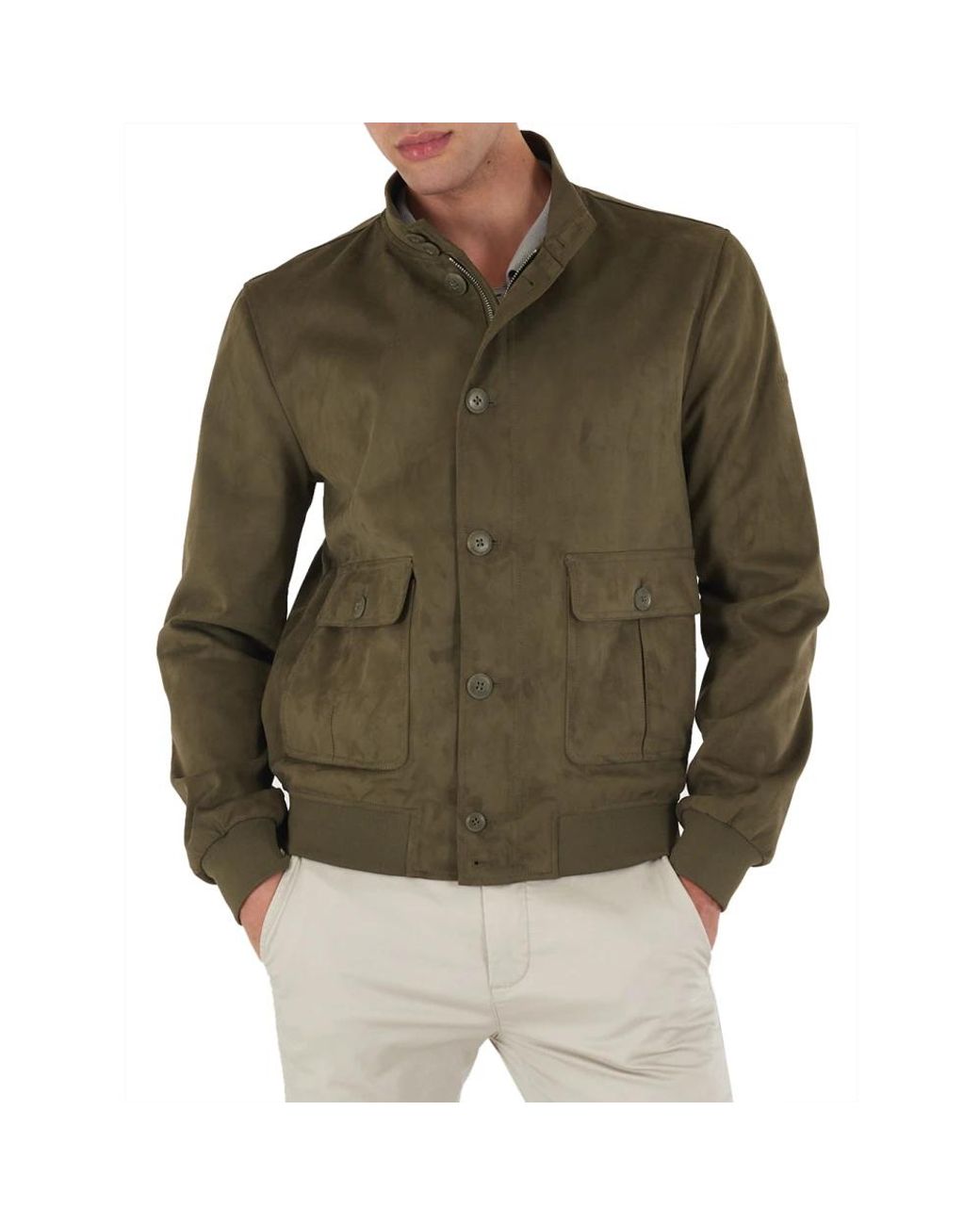 Yes Zee Jassen ,Groen ,Polyester Bomberjack in het Green voor heren