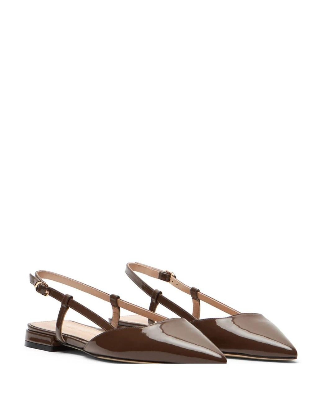 Stuart Weitzman Brown Ballerina Shoes
