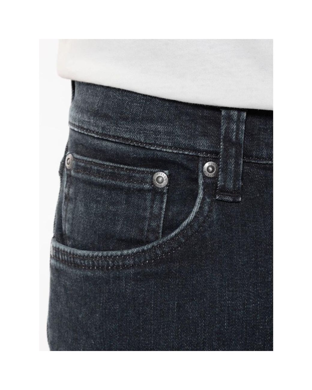 Nudie Jeans Blue Straight Fit Jeans for men
