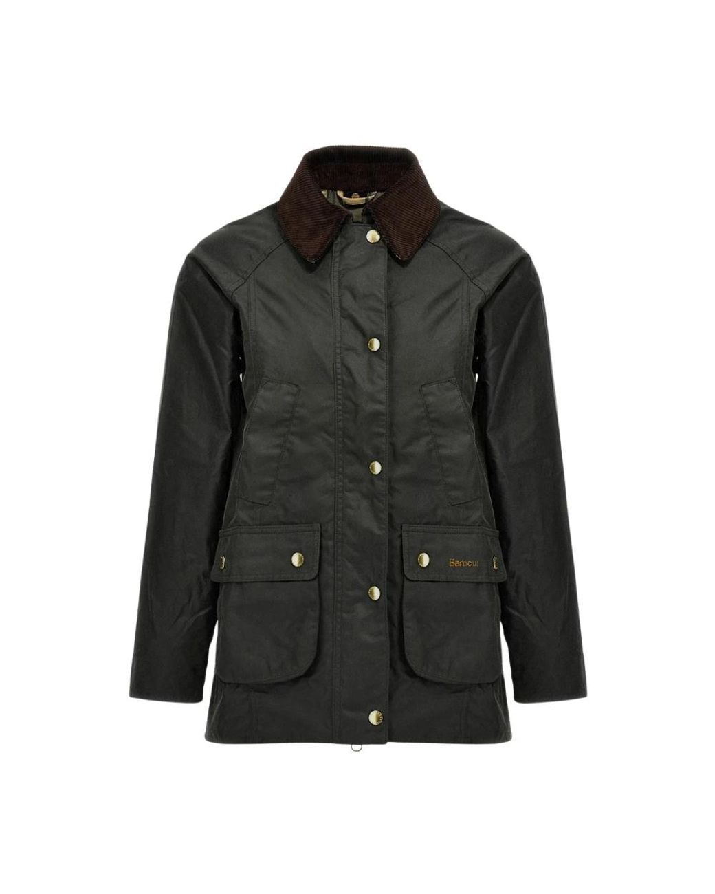 Barbour Jassen ,Groen ,Katoen Katoenen Beadnell Jas in het Black