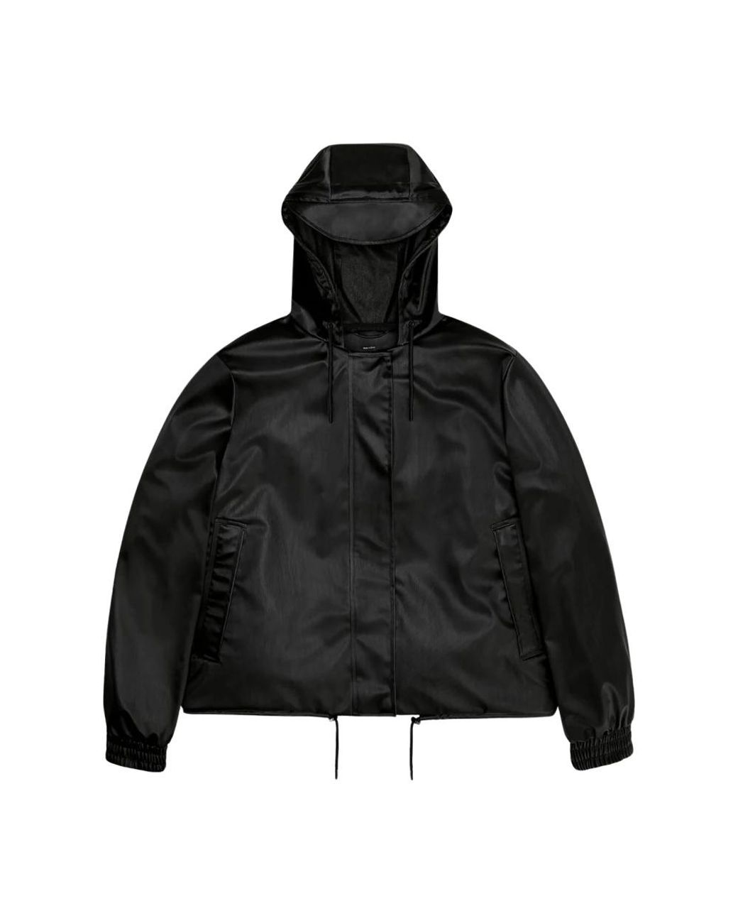 Rains Jassen ,Zwart ,Nylon String Jacket in het Black