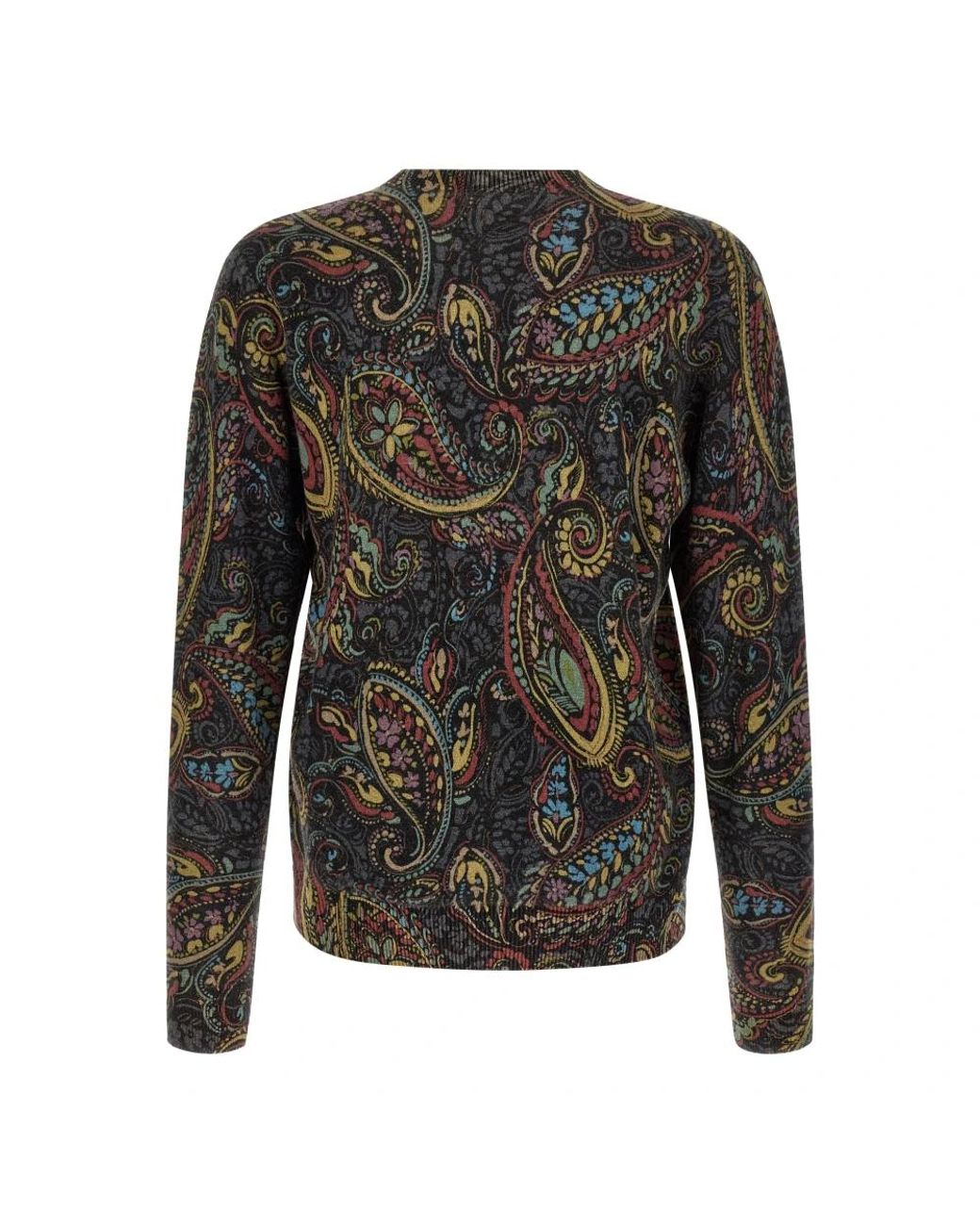 Etro Gray Round-Neck Knitwear for men