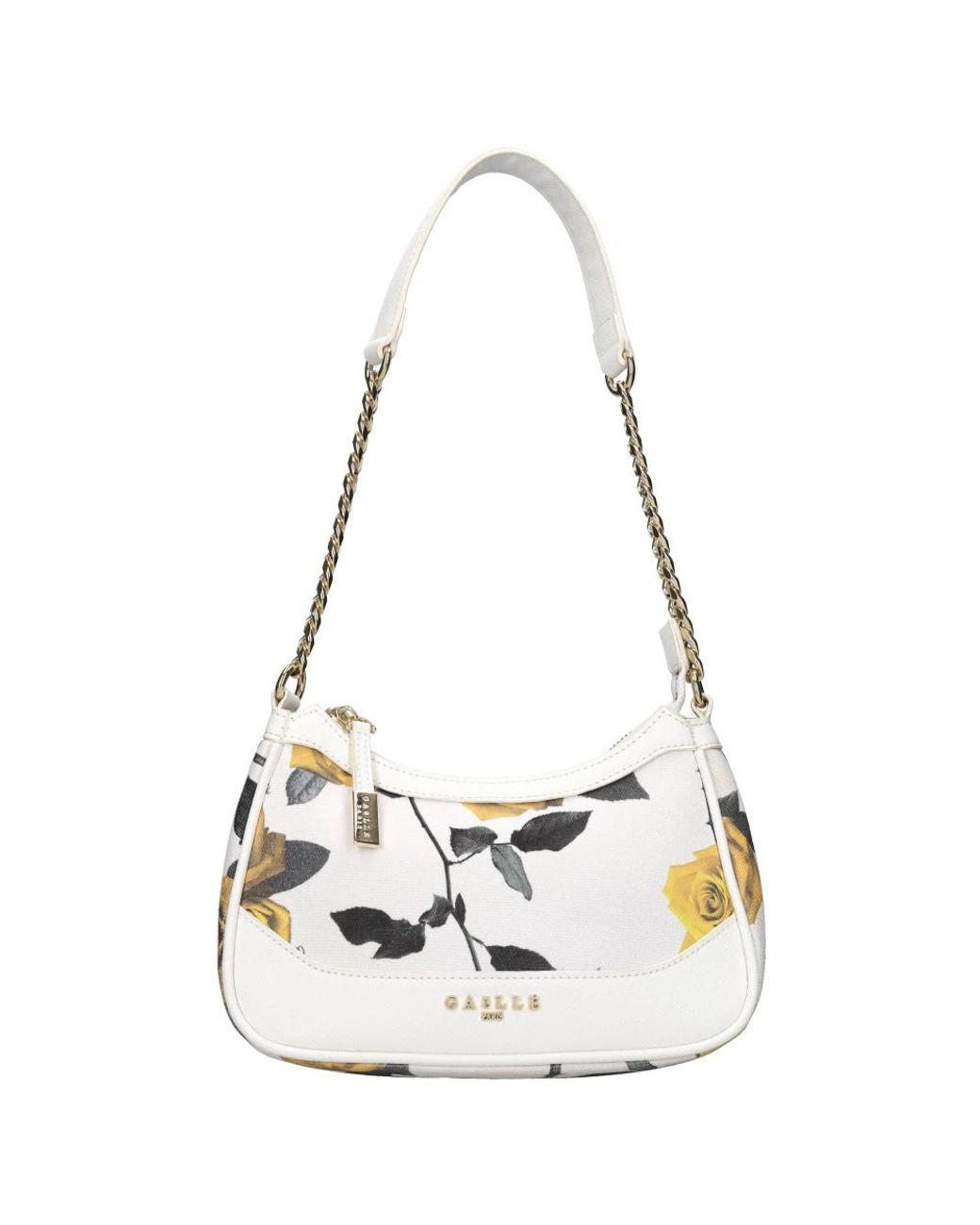 Gaelle Paris White Shoulder Bags