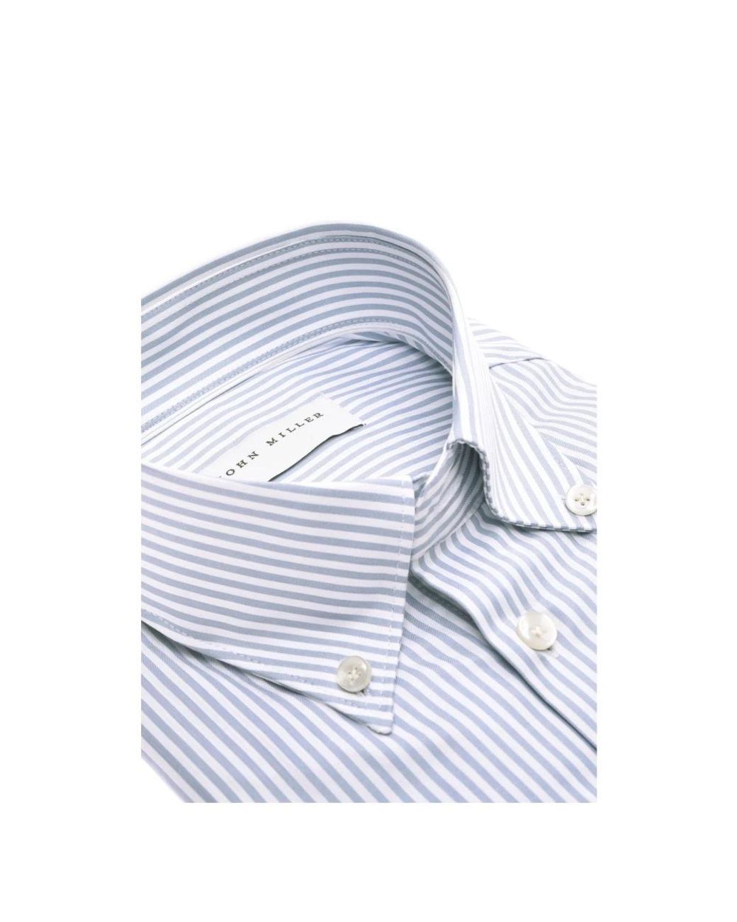 John Miller Blue Casual Shirts for men