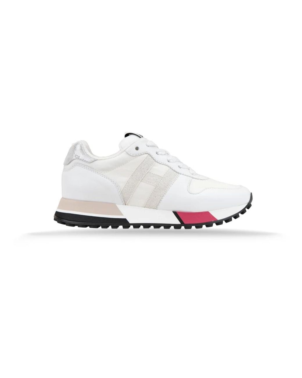 Hogan White Schnürschuhe