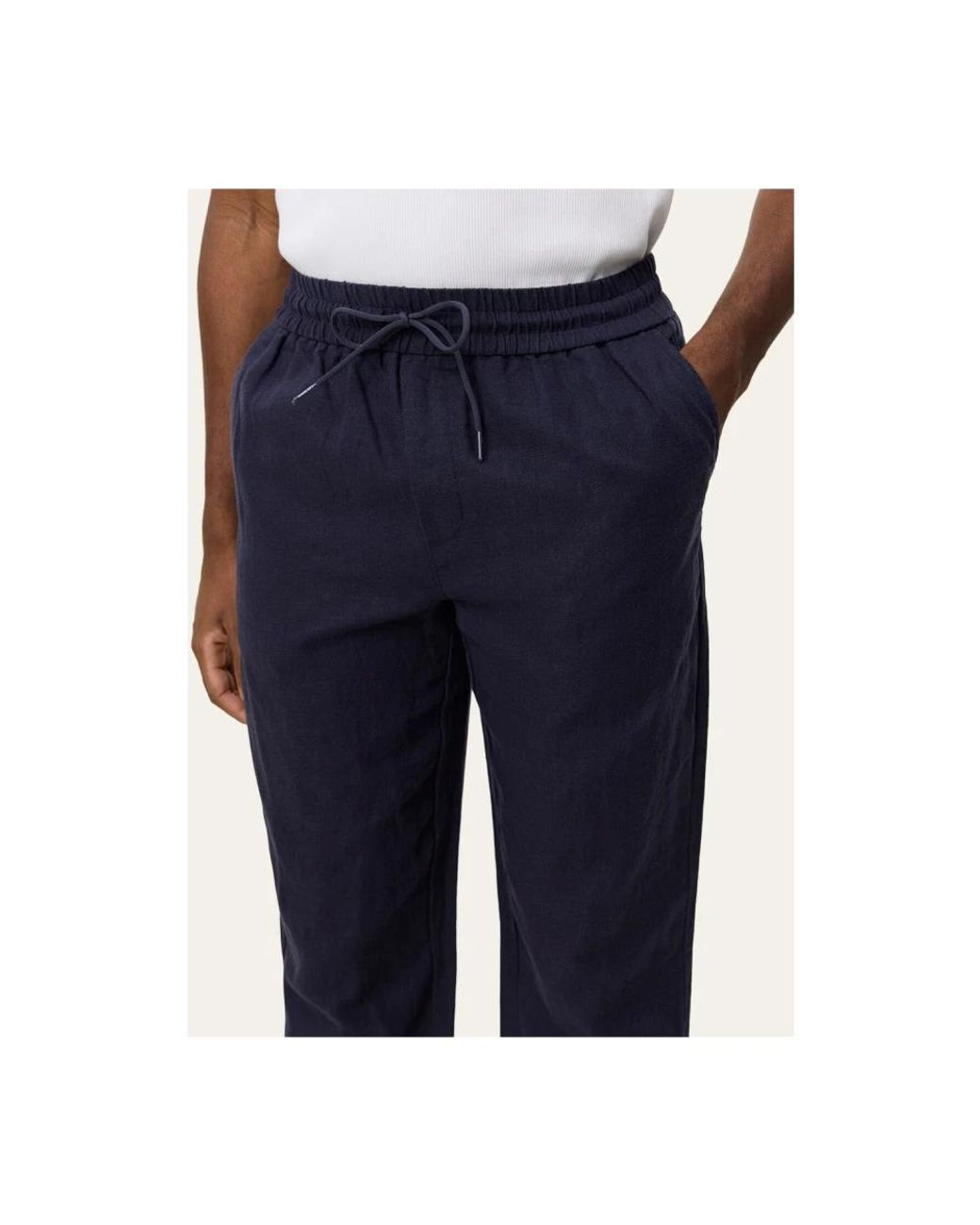 Straight Trousers Les Deux de hombre de color Blue