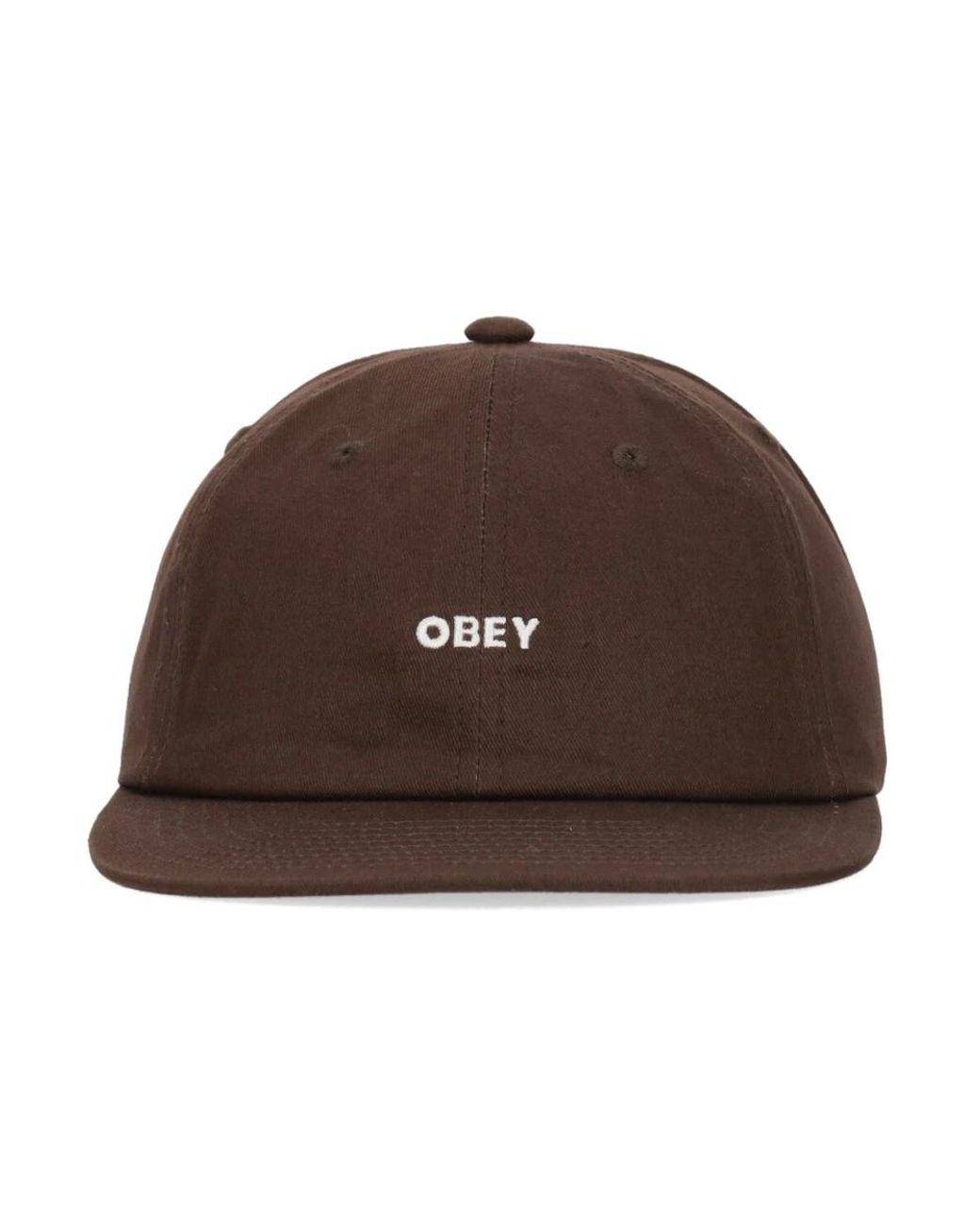 Obey Bold Twill Strapback Kappe in Brown für Herren