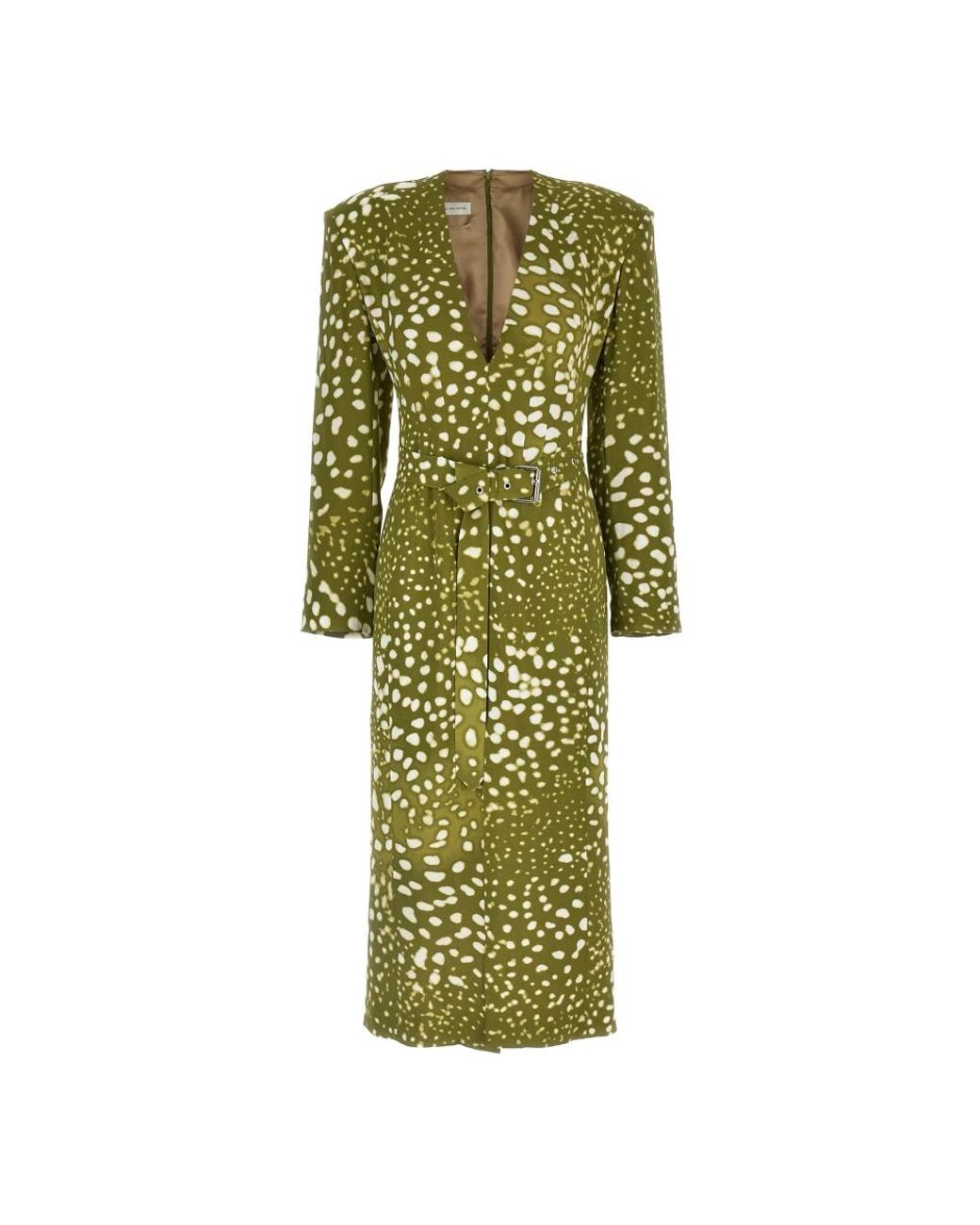 Dries Van Noten Green Midi Dresses