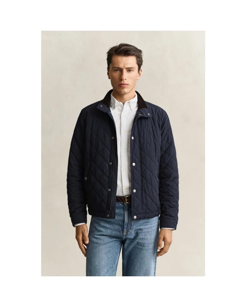 Winter Jackets Gant de hombre de color Blue
