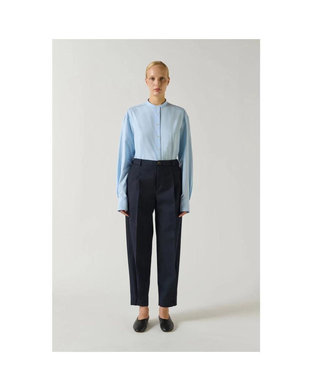 Tapered Trousers Soeur de color Blue