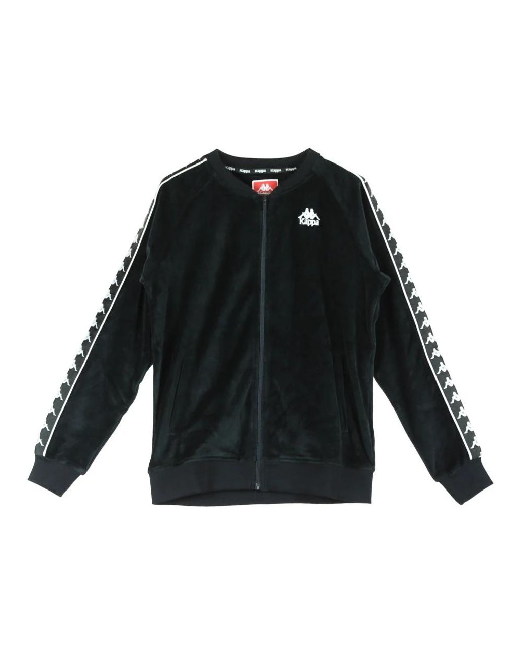 Kappa Hoodies & Sweatvesten ,Zwart ,Polyester Stijlvol Track Jacket in het Black voor heren