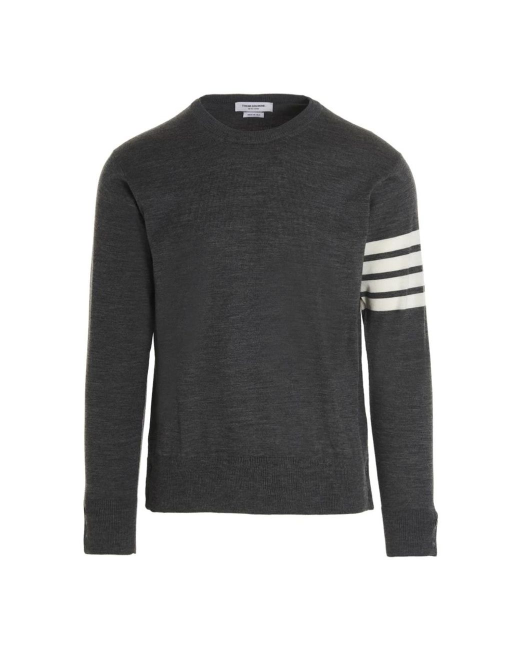 Thom Browne 4 Bar Merinowol Trui in het Gray voor heren