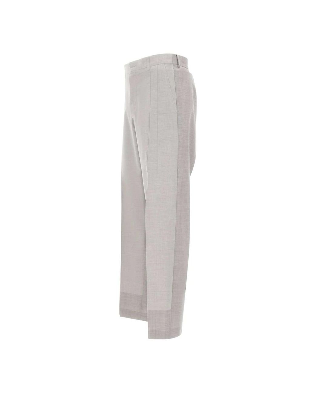 MM6 by Maison Margiela Gray Straight Trousers for men