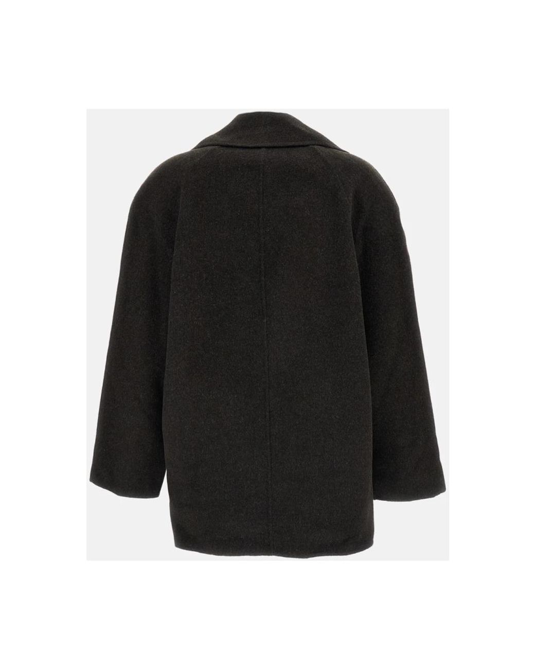 Loulou de Saison Black Double-Breasted Coats