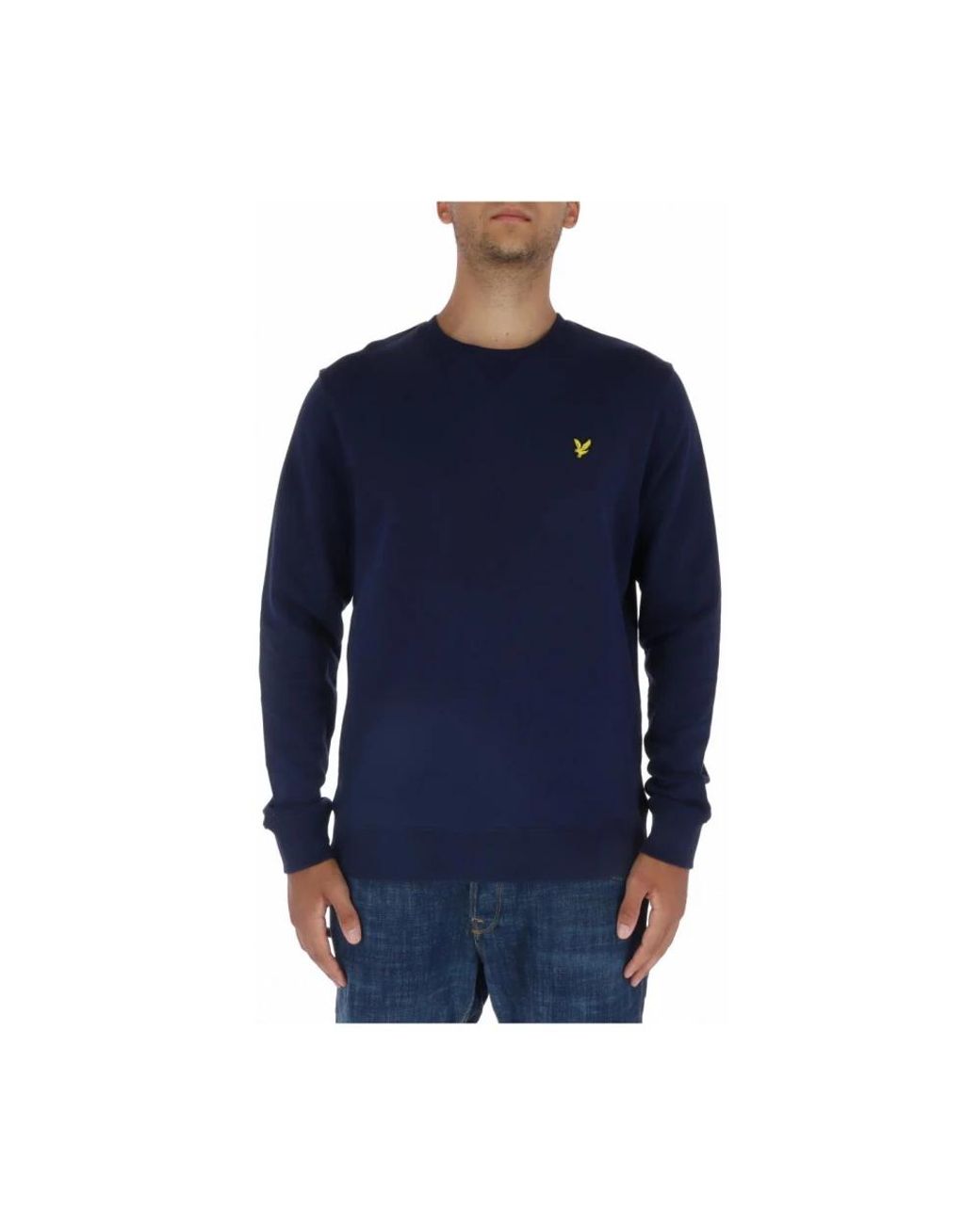 Lyle & Scott Print Sweatshirt in het Blue voor heren