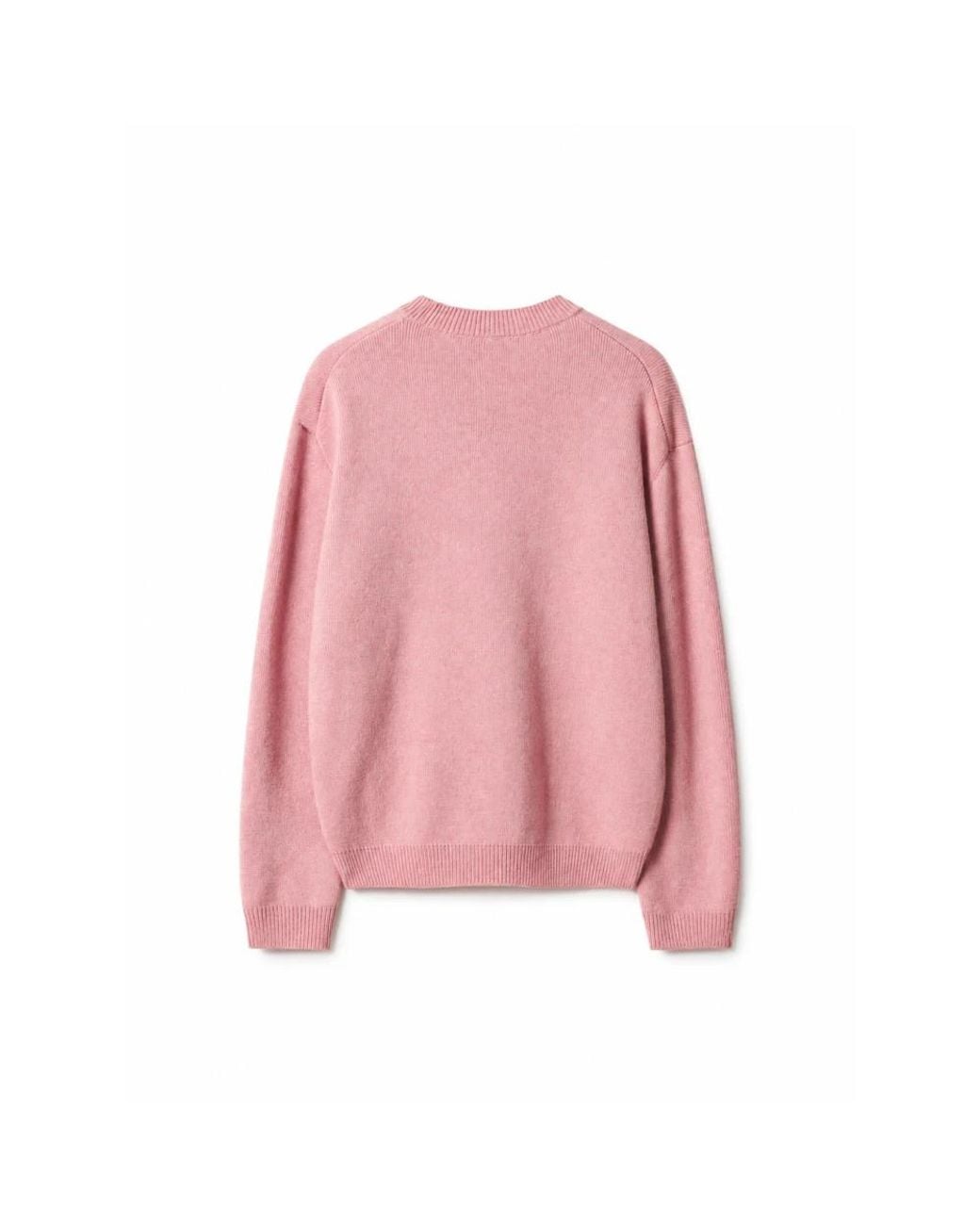 Maison Kitsuné Pink Round-Neck Knitwear for men