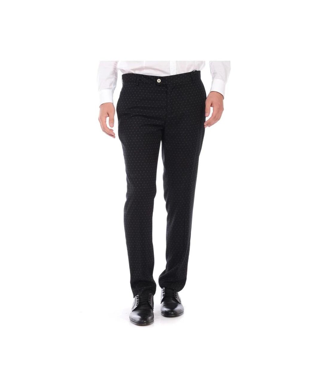 Daniele Alessandrini Black Suit Trousers for men