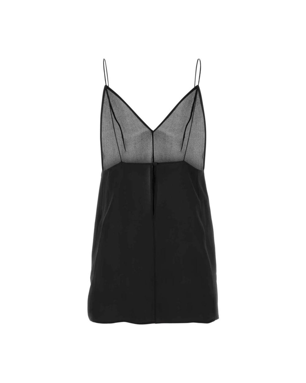 Khaite Black Sleeveless Tops