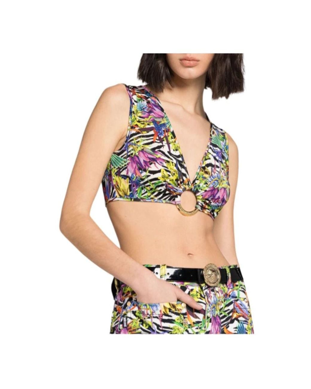 Just Cavalli Green Sleeveless Tops