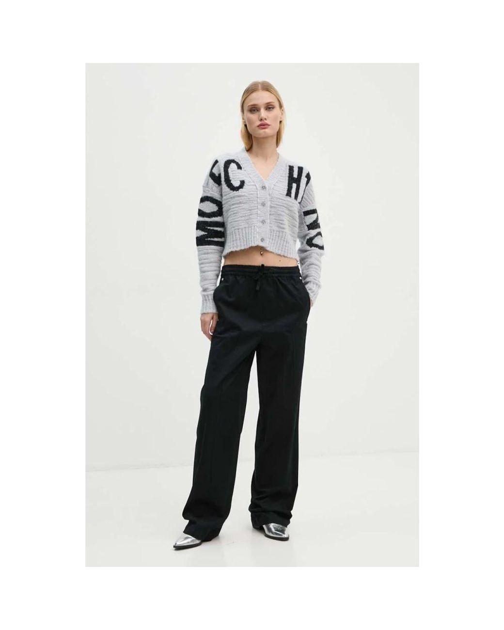 Cardigans Moschino en coloris Black