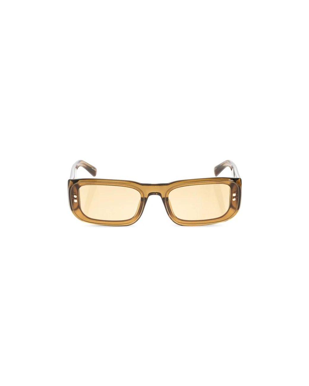 Jacquemus Jac195 Rechthoekige Zonnebril in het Metallic