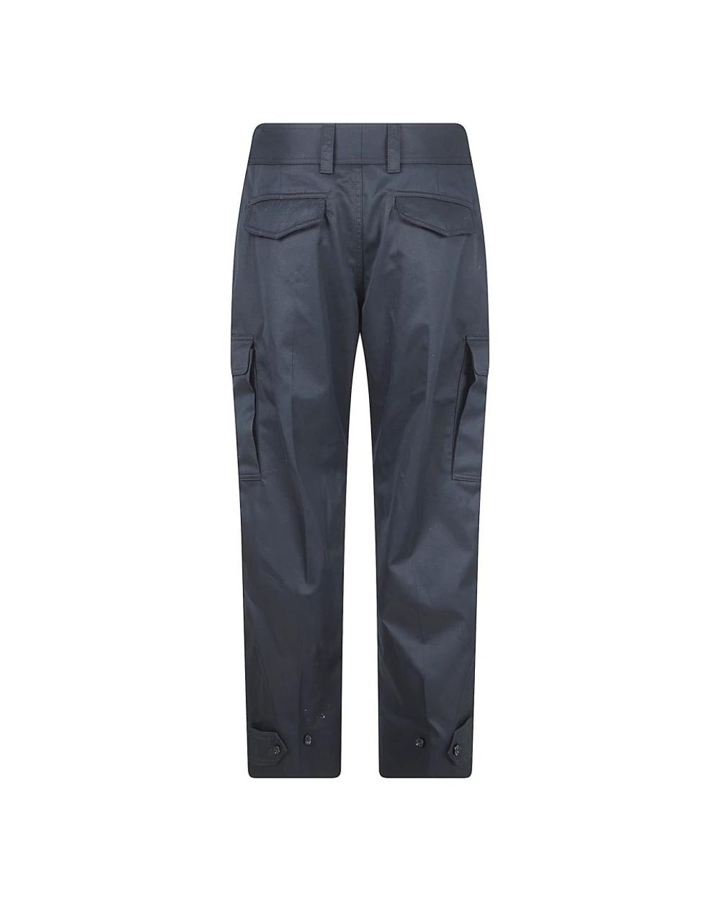McQueen Blue Straight Trousers for men