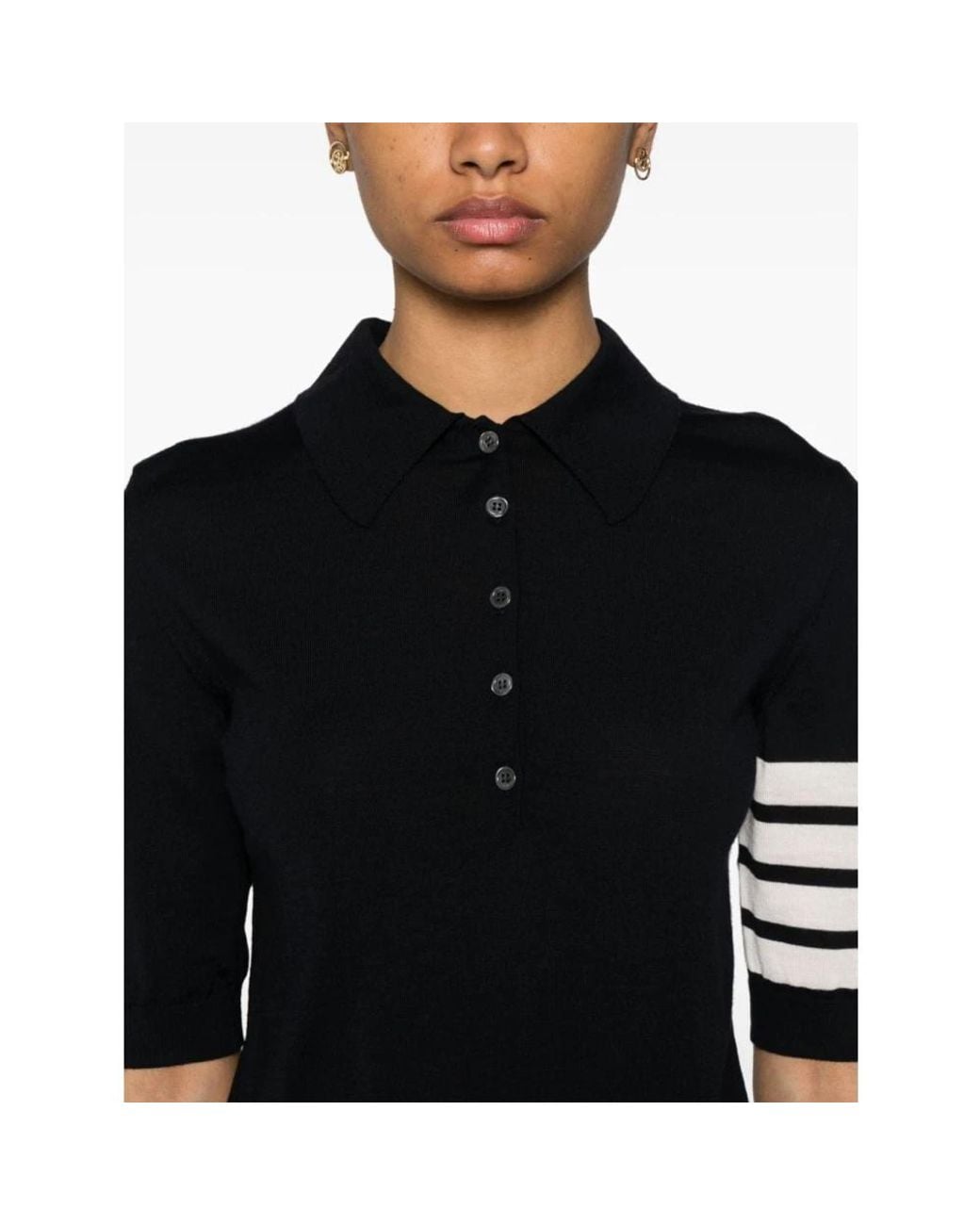 Thom Browne Black Round-Neck Knitwear