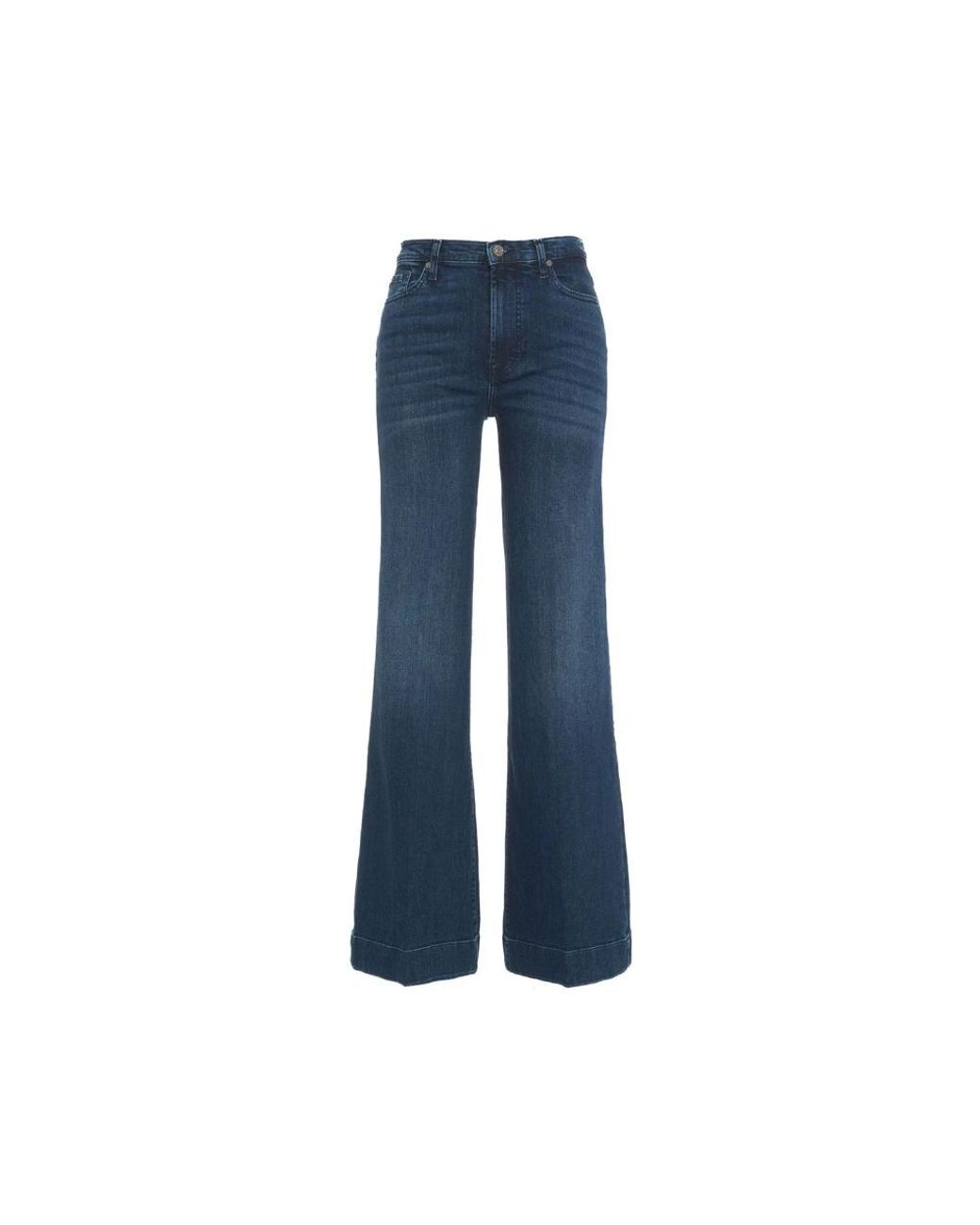 7 For All Mankind Blue Flared Jeans