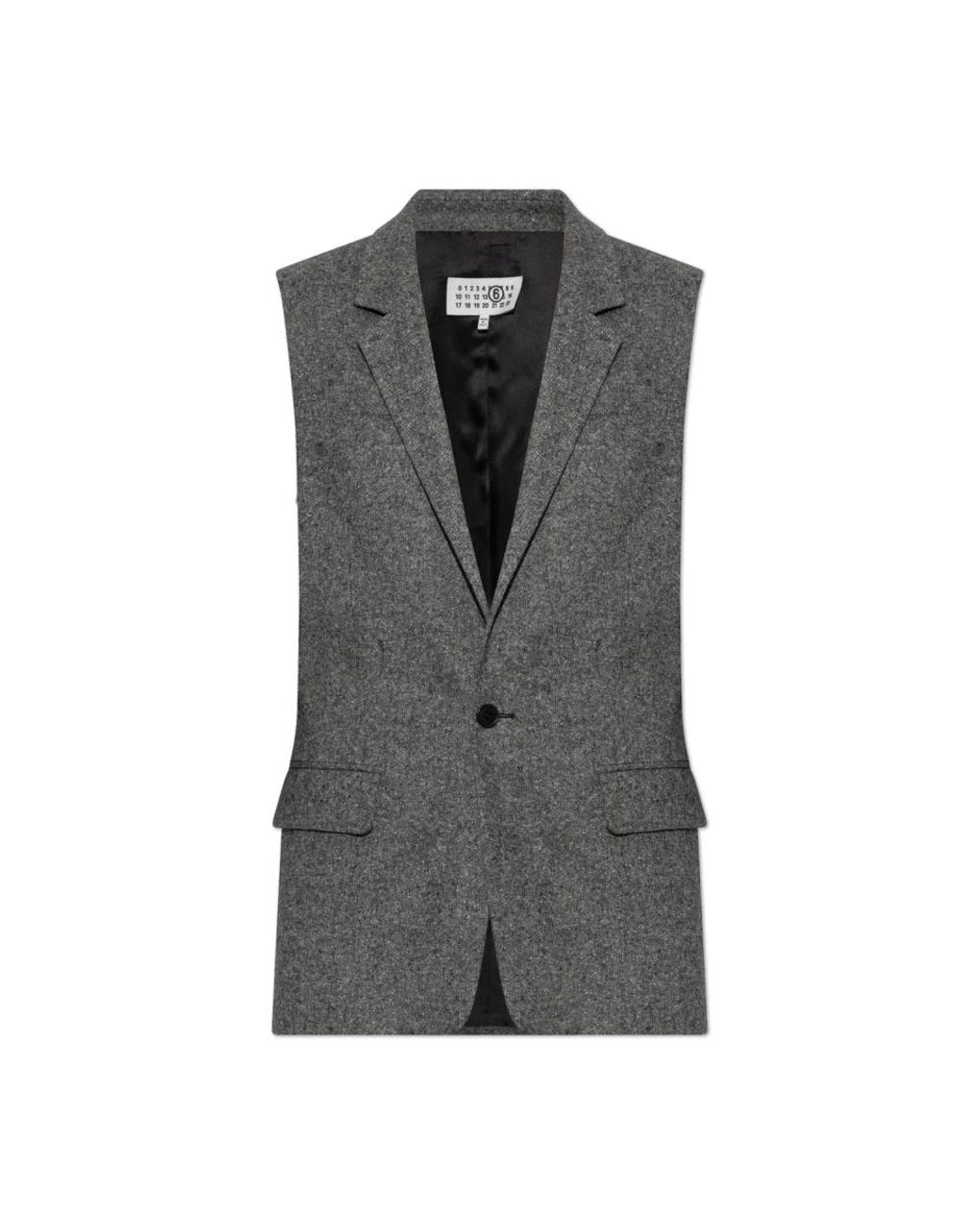 MM6 by Maison Margiela Gray Vests