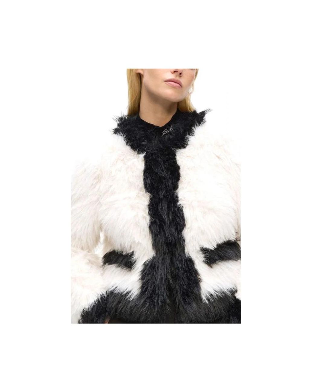 Karl Lagerfeld Black Faux Fur & Shearling Jackets
