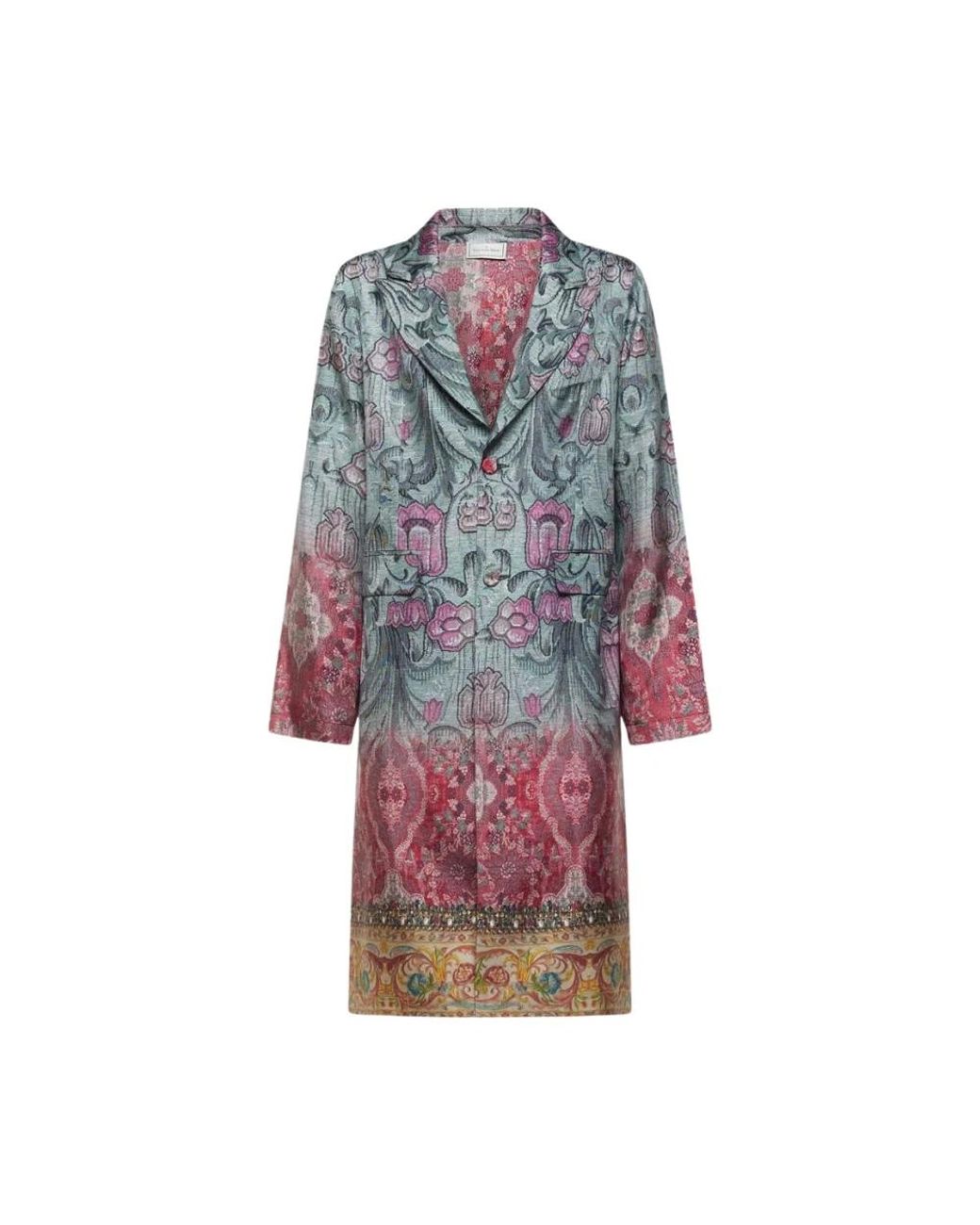 Pierre Louis Mascia Blue Single-Breasted Coats