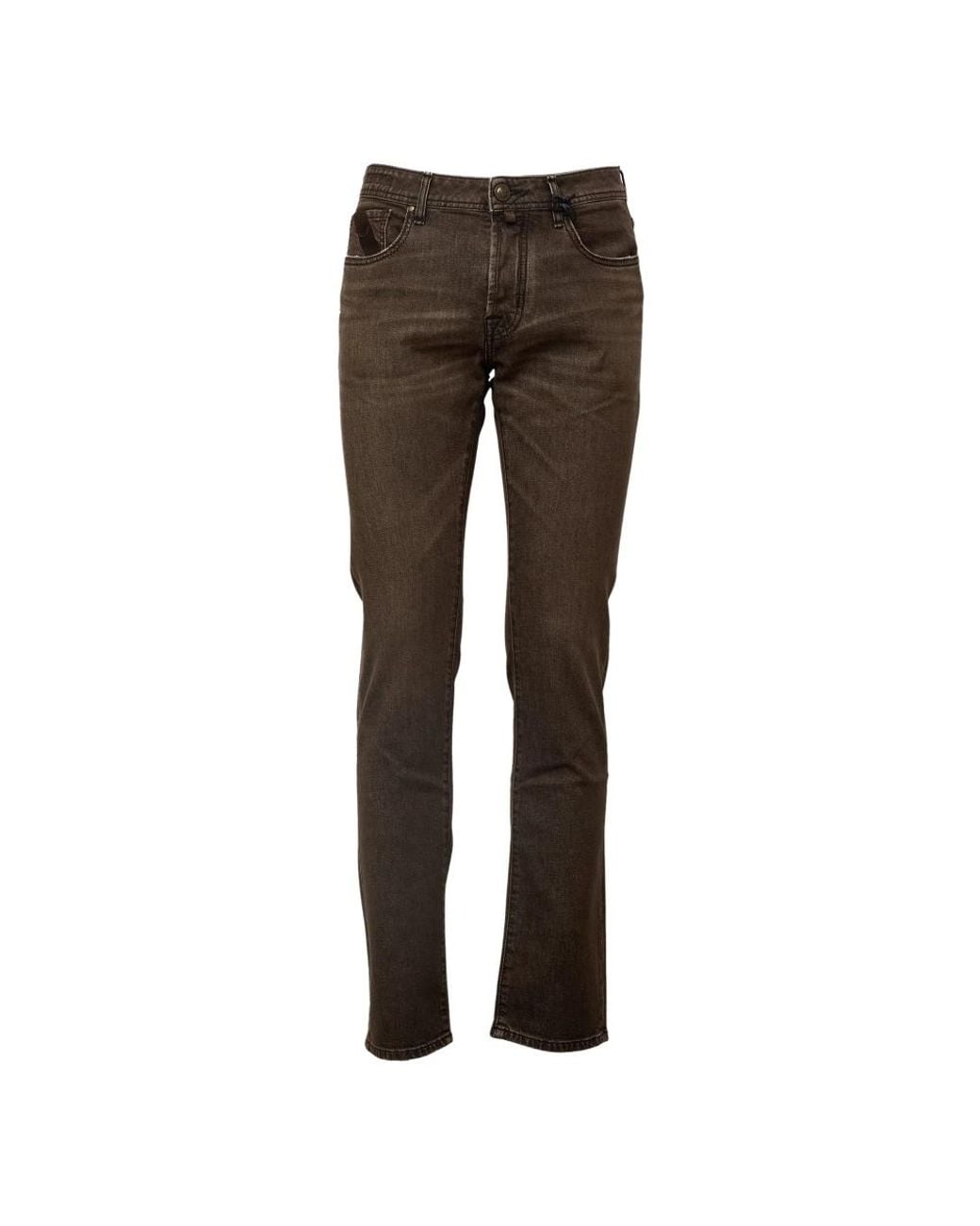 Jacob Cohen Brown Slim Fit Jeans for men